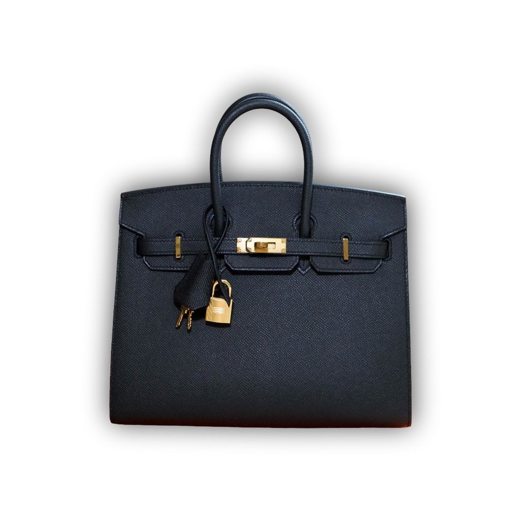 Hermès Birkin 25 Noir Epsom Gold Hardware, Handtassen en Accessoires, Tassen | Damestassen, Nieuw, Handtas, Zwart, Ophalen of Verzenden