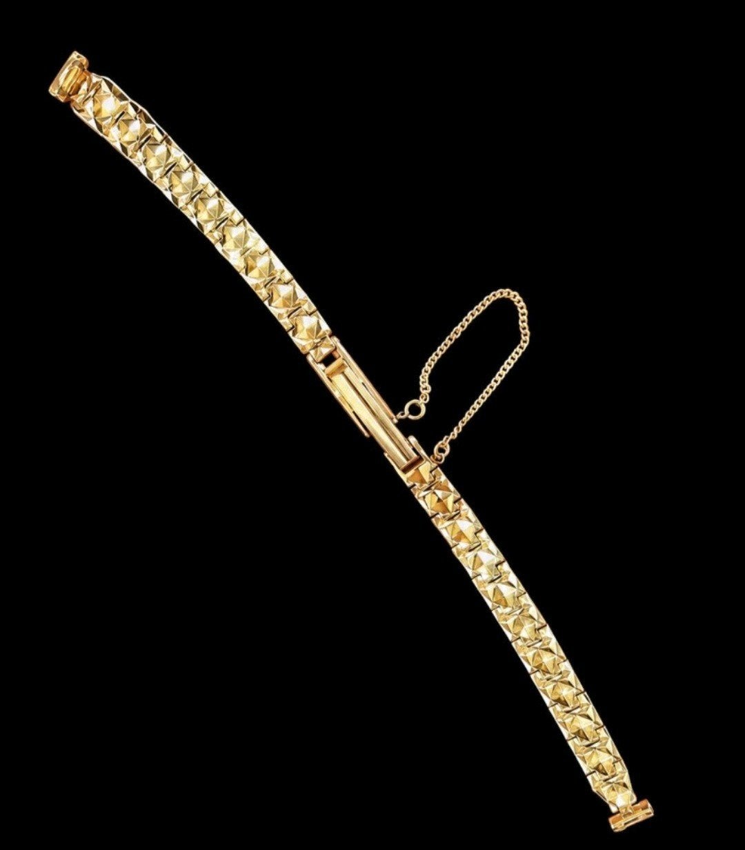 BRACELET MONTRE OR FEMMES, Bijoux, Sacs & Beauté, Enlèvement ou Envoi, Comme neuf, Or, Or