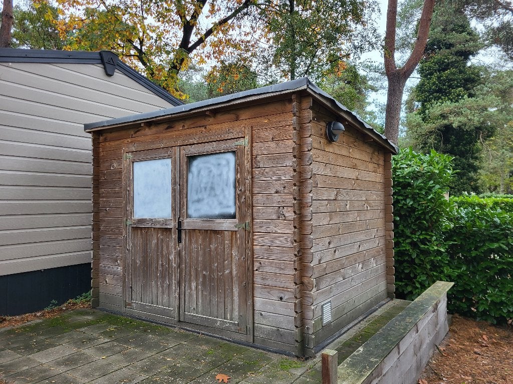 Tuinhuis in Scandinavisch grenen hout., Jardin & Terrasse, 200 à 400 cm, 250 à 300 cm, 2 fenêtres, Enlèvement