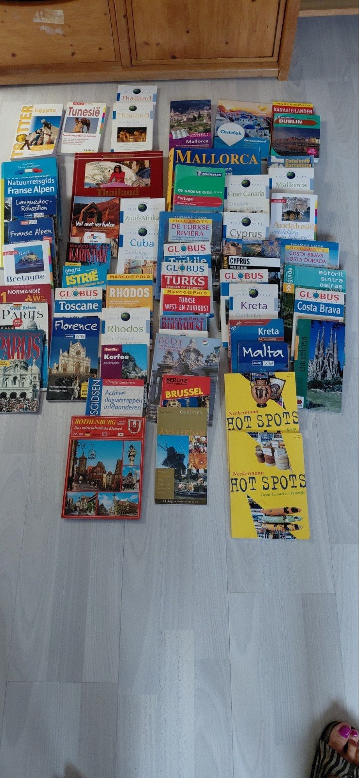 grote verzameling reisgidsen allerlei landen, Boeken, Stock en Verzamelingen, Ophalen, Gelezen