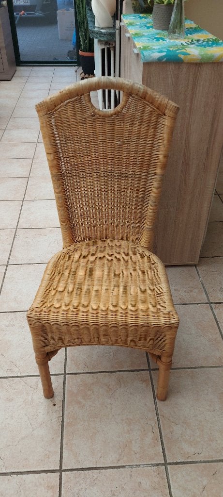 rotan stoelen, Huis en Inrichting, Stoelen, Ophalen, Gebruikt, Riet of Rotan, Vier