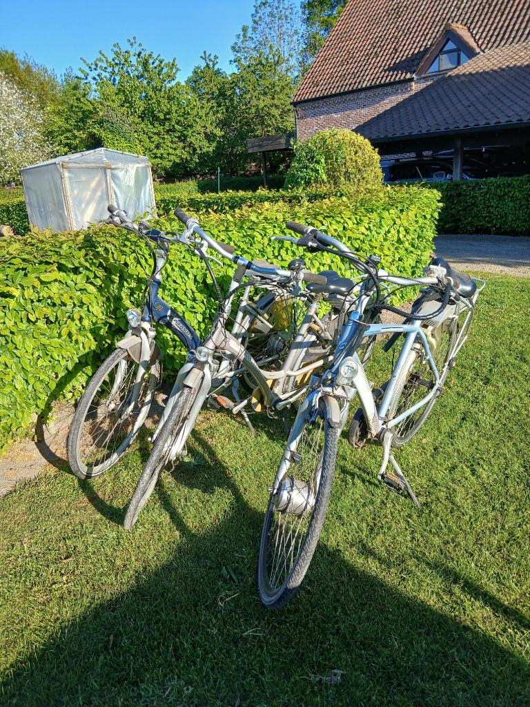 3 oude elektrische fietsen 2 Batavus 1 Sparta met batterijen, Fietsen en Brommers, Elektrische fietsen, Gebruikt, Batavus, Ophalen