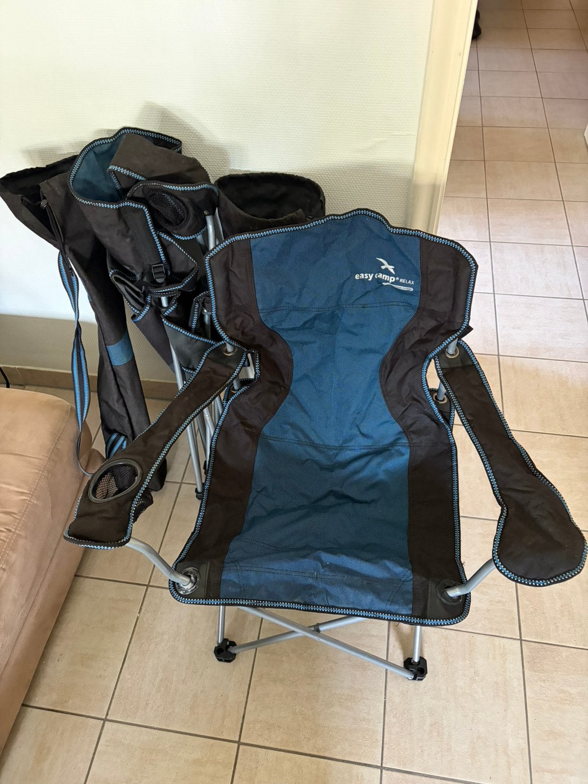 Easy camp kampeer stoelen + tafel, Caravans en Kamperen, Ophalen, Gebruikt