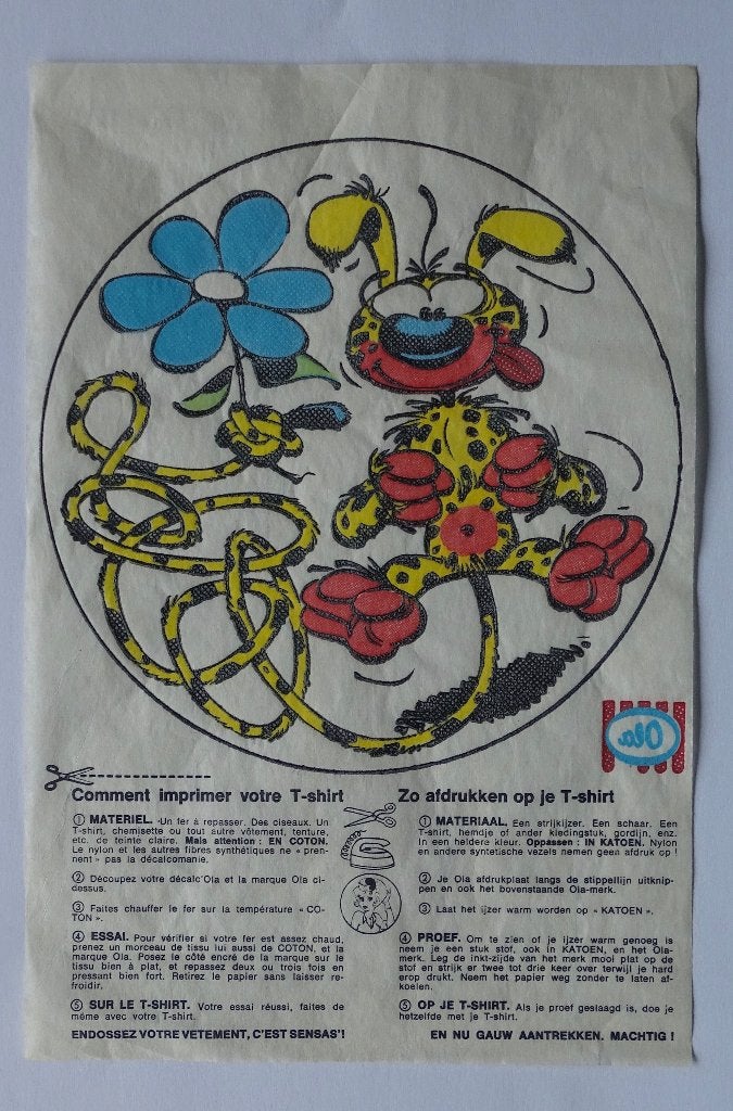 Décalcomanie Marsupilami, Enlèvement, Autres personnages, Comme neuf, Image, Affiche ou Autocollant