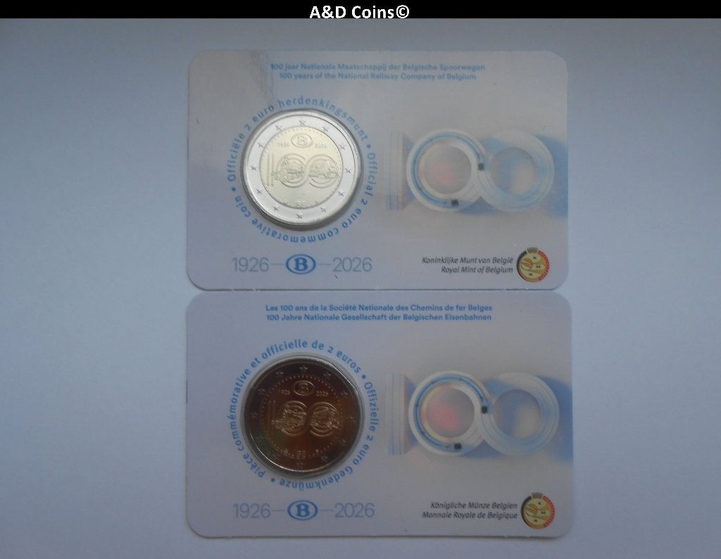 Belgie 2 Euro Coincard 2026, Verzenden, België, 2 euro, Losse munt