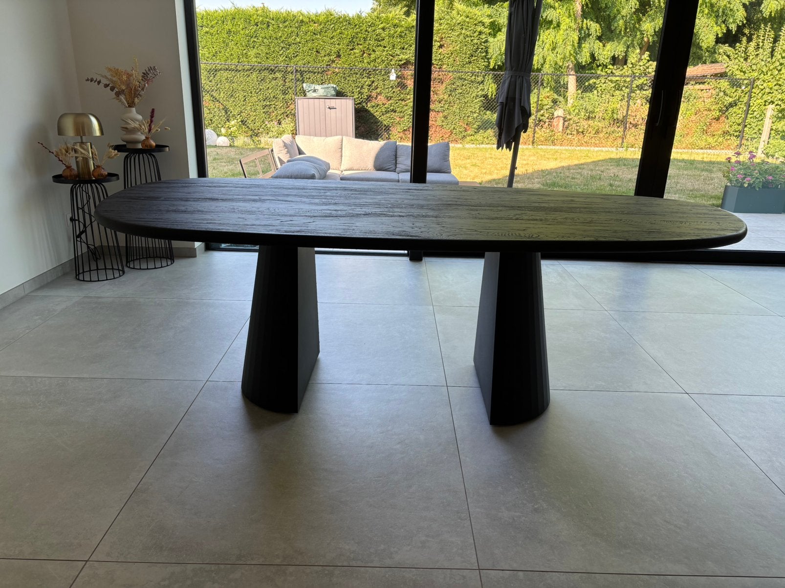Eiken eettafel 240cm te koop met garantie, Ophalen, 100 tot 150 cm, Eikenhout, 200 cm of meer