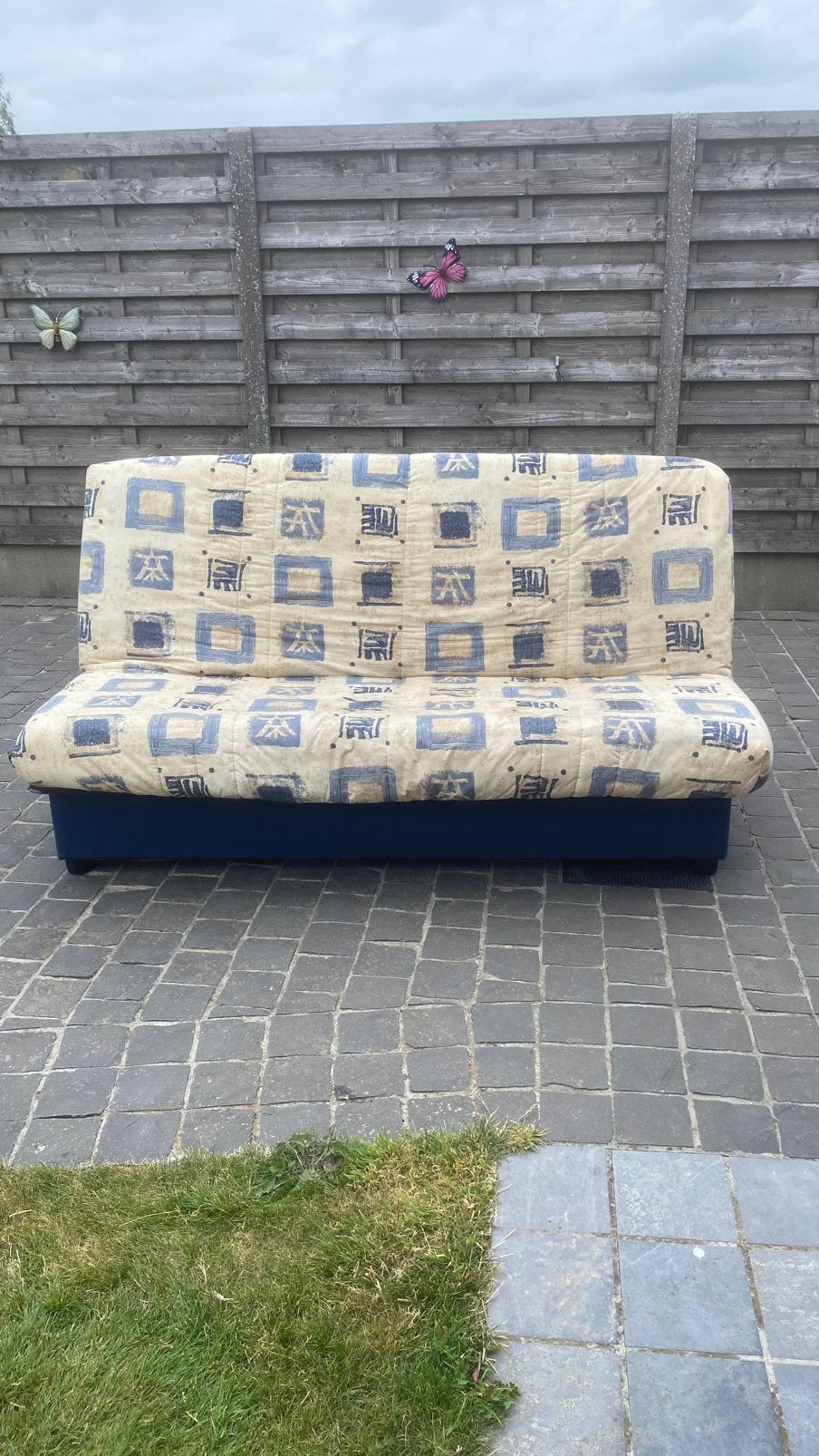 Slaapbank, Ophalen, Gebruikt, Meerkleurig, Tweepersoons