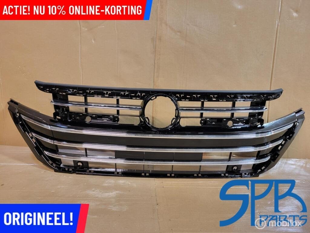 VW ARTEON R-LINE FACELIFT GRILLE GRILL VOORBUMPER '20-'24, Auto-onderdelen, Gebruikt, VOLKSWAGEN, Volkswagen, Ophalen of Verzenden