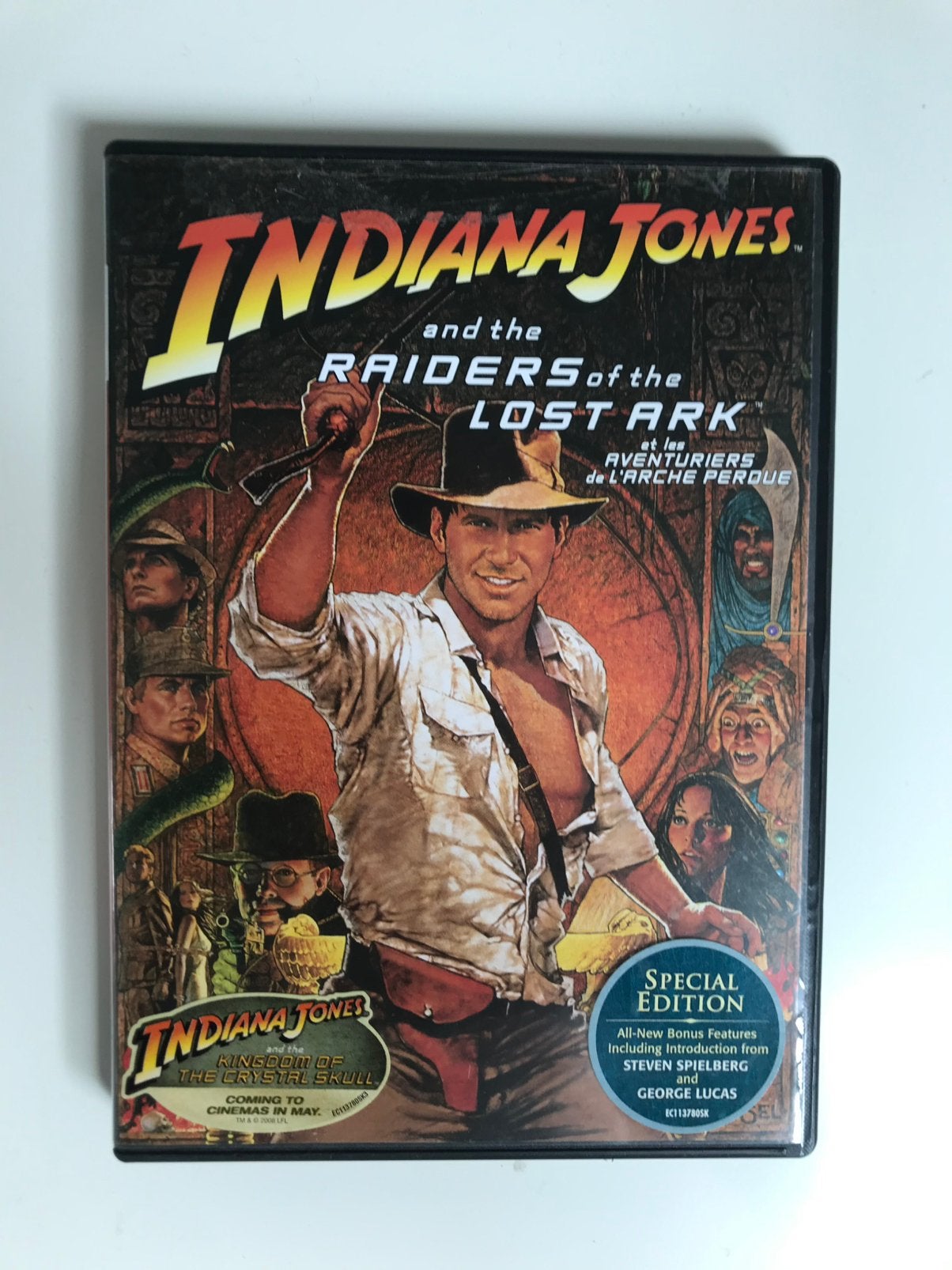 DVD Indiana Jones and the Raiders of the Lost Ark, Engels, Nederlands, Ophalen of Verzenden, Zo goed als nieuw