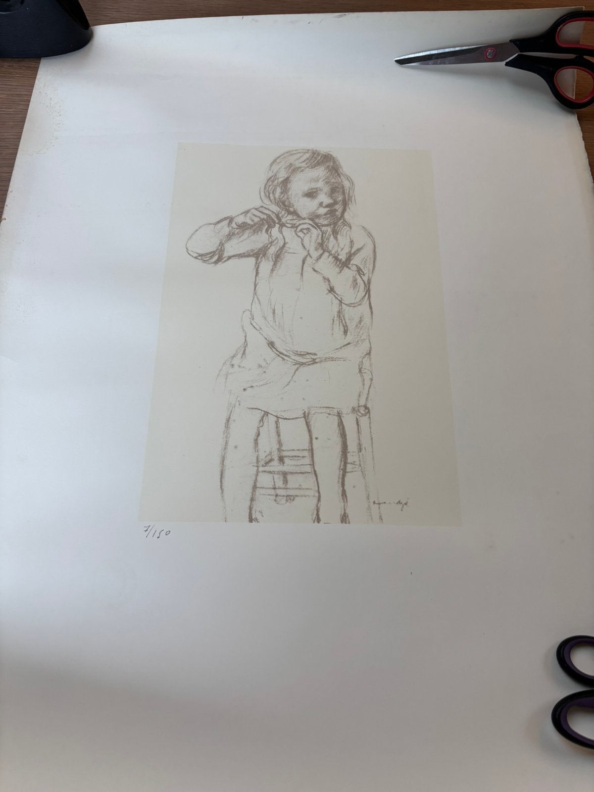 Prent Albert Van Dijck, Antiek en Kunst, Ophalen of Verzenden, Foto, Prent, Genummerd