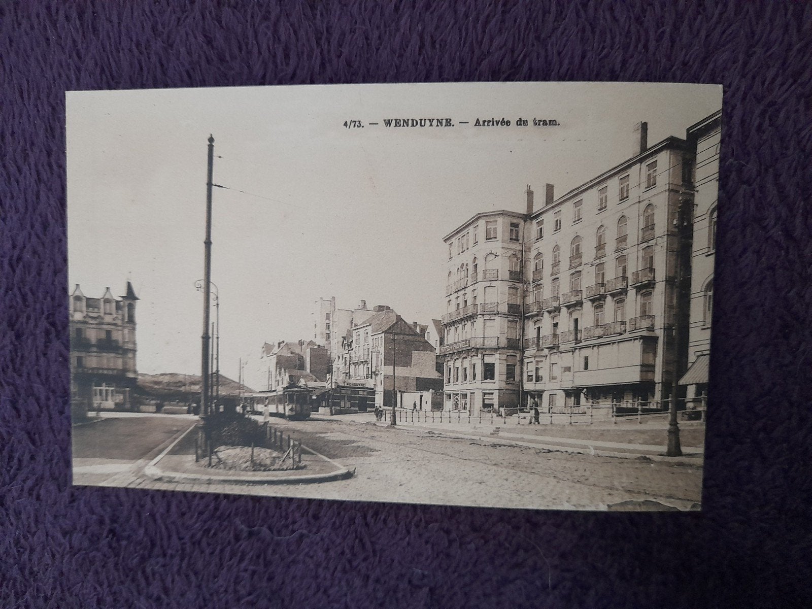 Wenduyne - 4/73 Arrivée  de tram Carte postale, Collections, Enlèvement ou Envoi, 1920 à 1940, Non affranchie, Flandre Occidentale