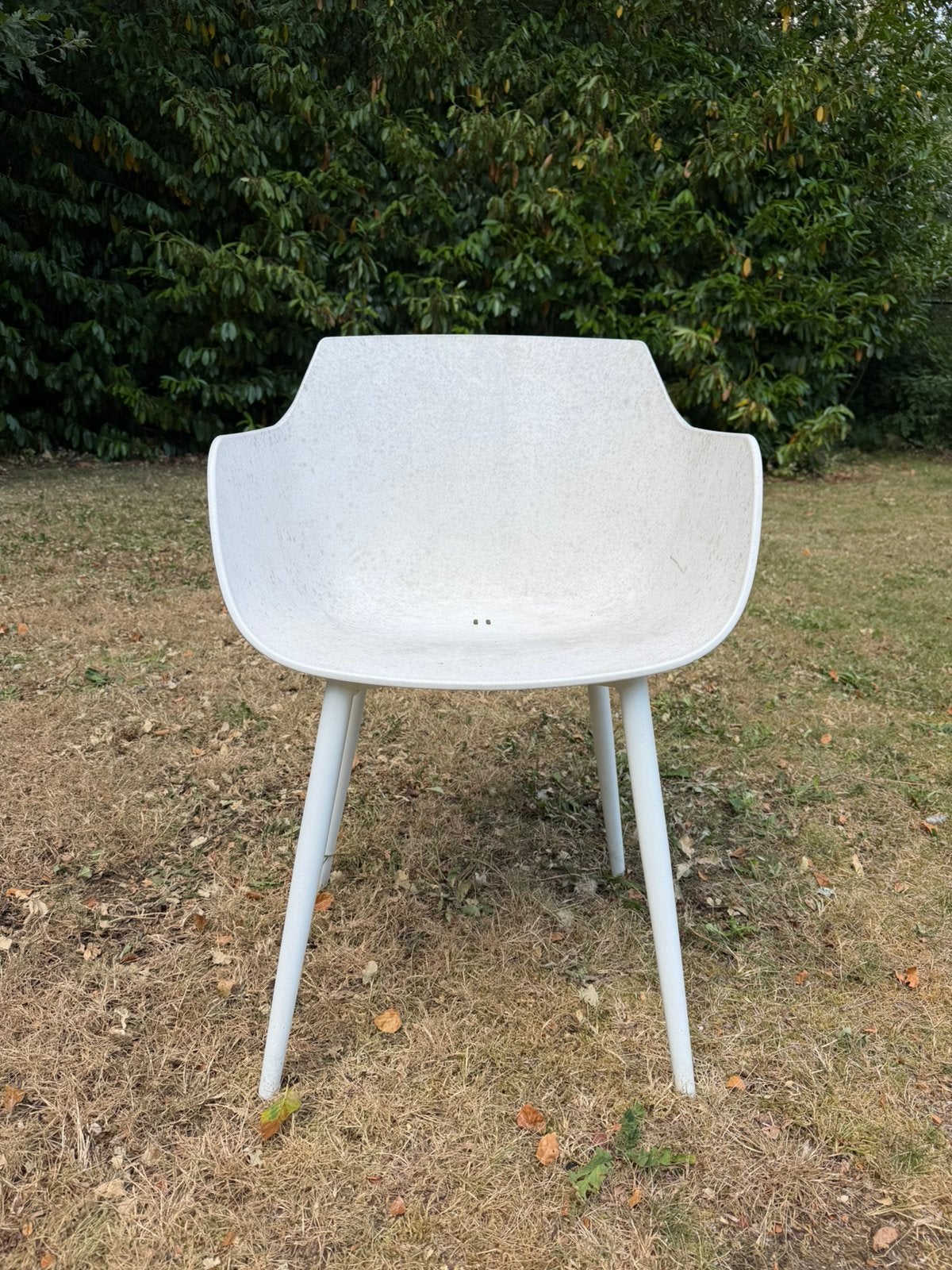 Paco Vinci Basics kunststof, 8 witte buitenstoelen., Tuin en Terras, Tuinstoelen, Gebruikt, Kunststof, Ophalen