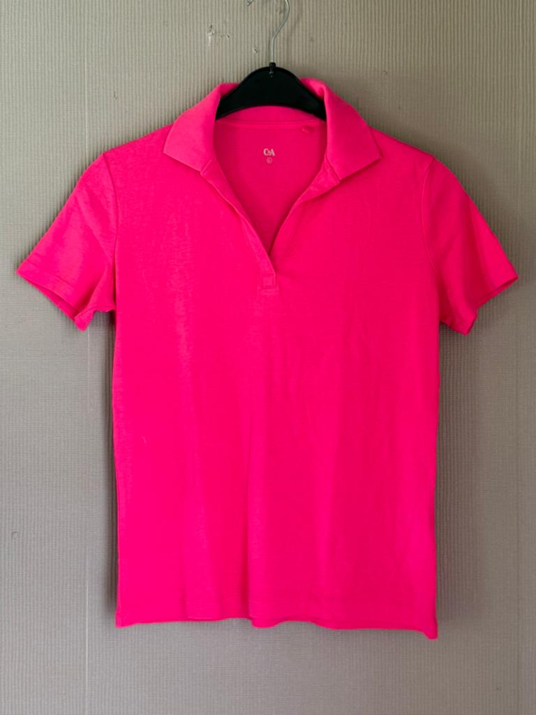 Nieuwe roze dames polo van C&A ( large), Kleding | Dames, Ophalen, Zo goed als nieuw, Roze, Korte mouw