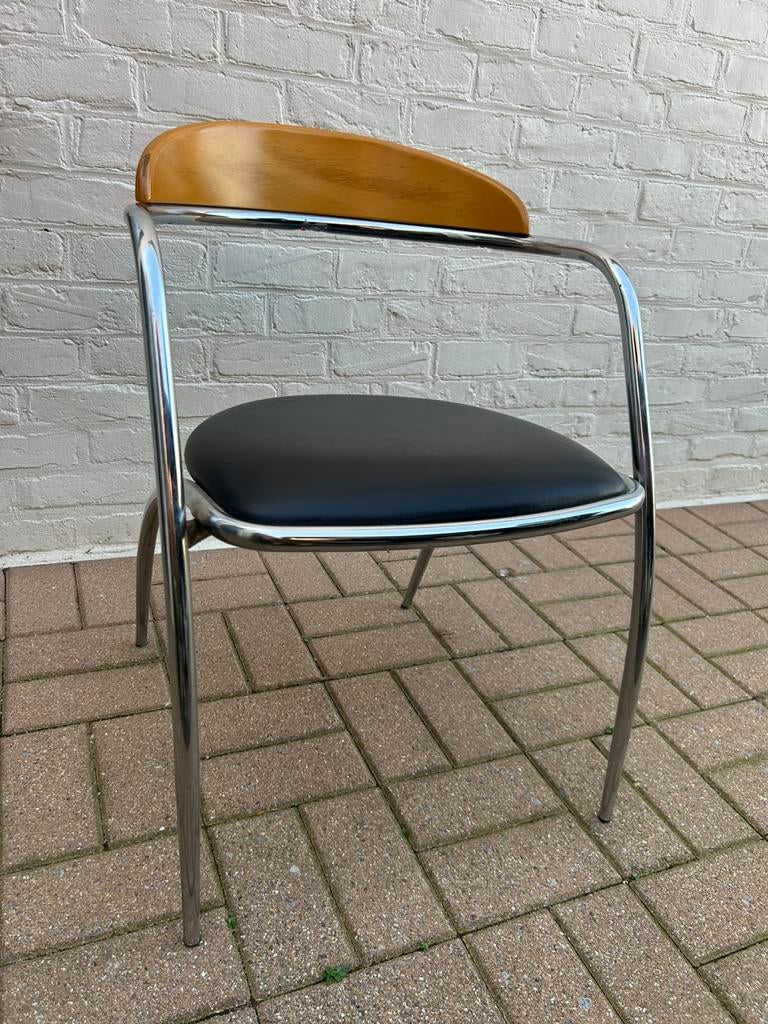 Koppel retro vintage designer stoelen, Ophalen, Gebruikt