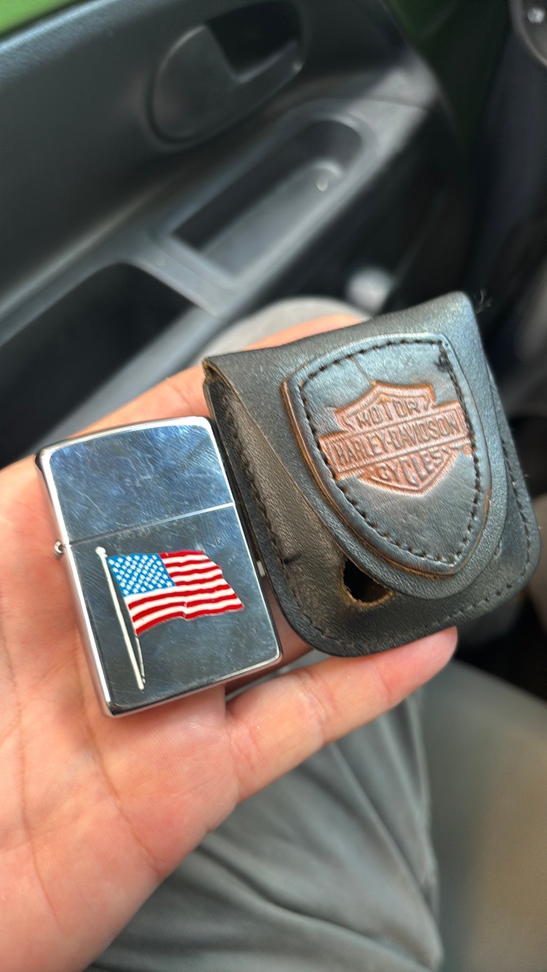 Zippo Harley Davidson aansteker, Overige typen, Ophalen of Verzenden, Gebruikt, Full
