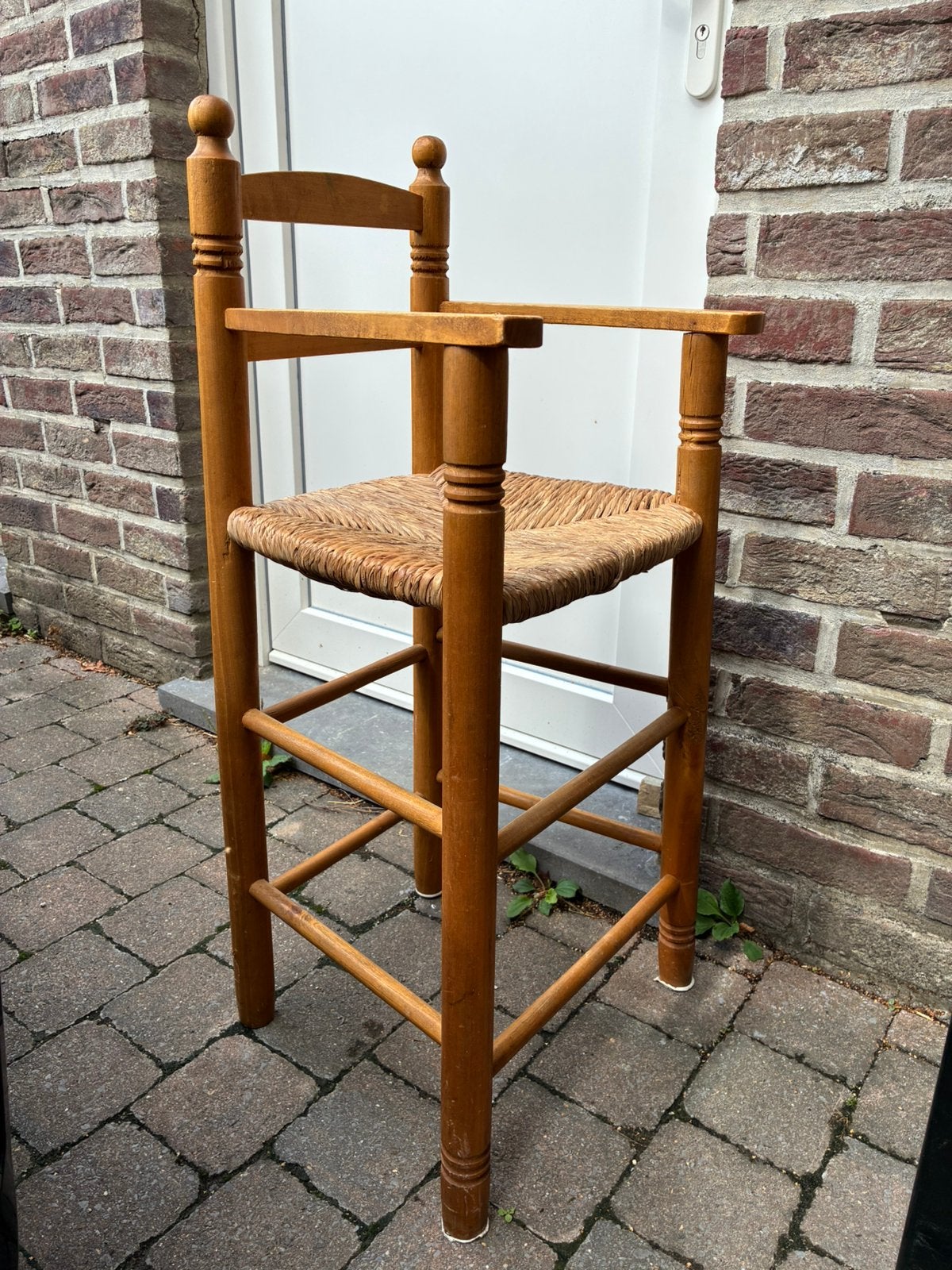 Chaise enfant bois et rotin, Enlèvement, Utilisé