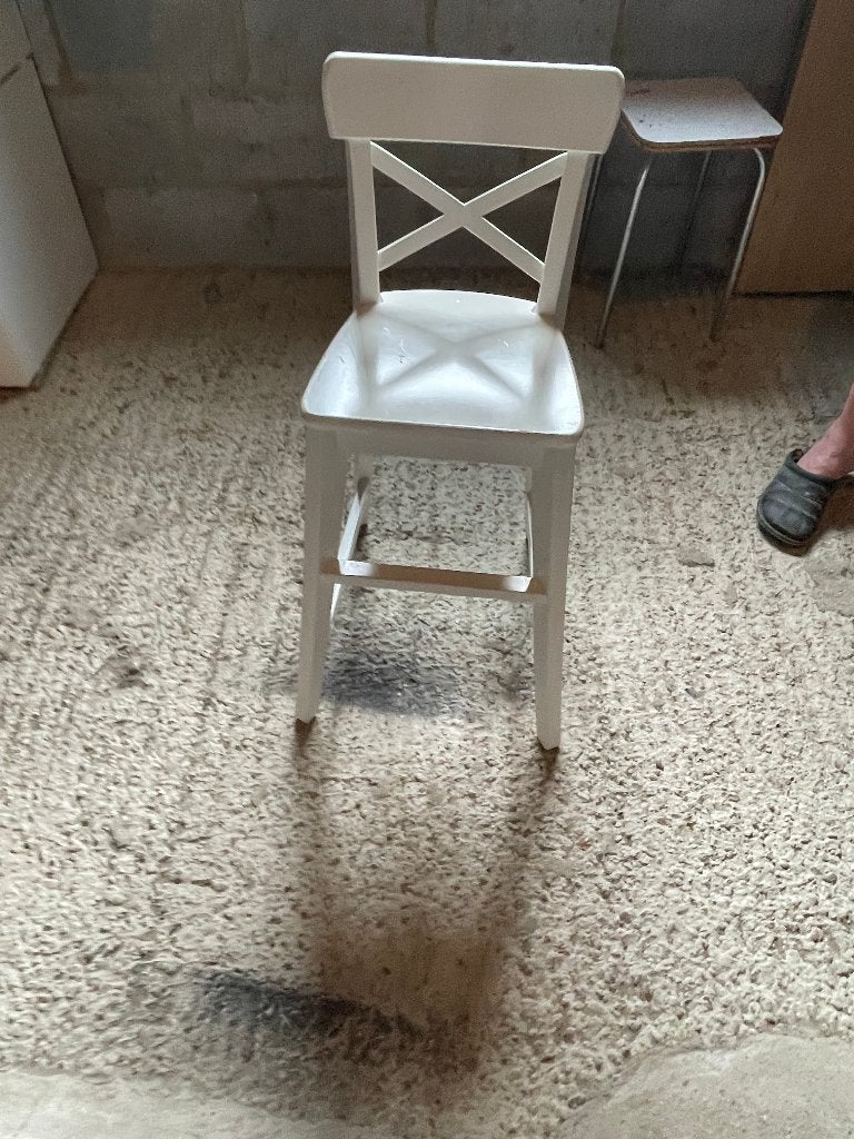 Kinderstoel wit, Ophalen, Gebruikt