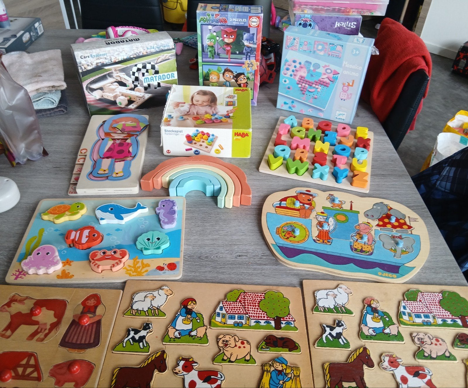 jeux en bois, Enlèvement