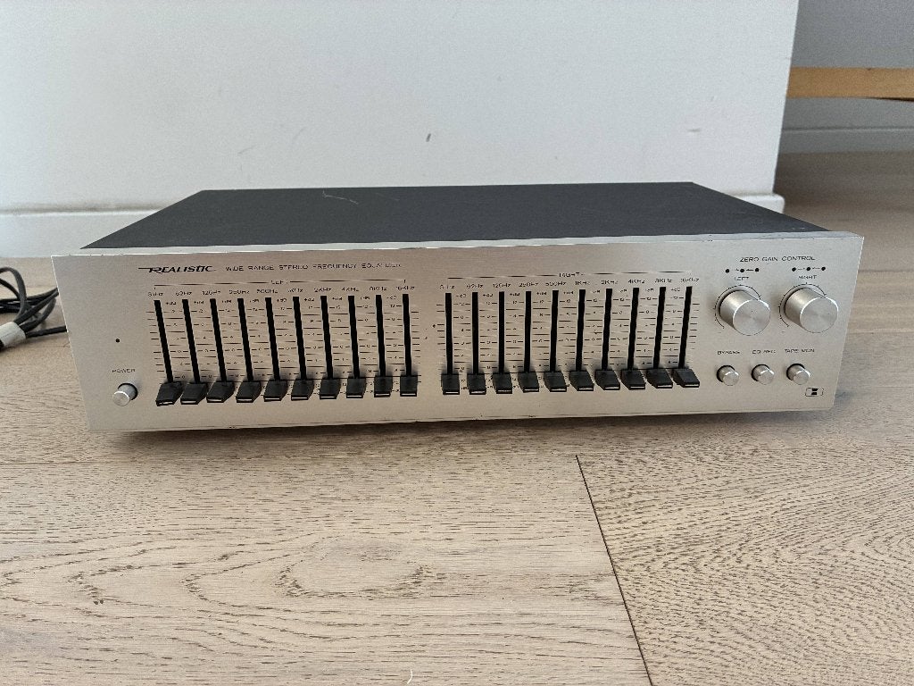Realistic 31-2000 Vintage 10-Bands Stereo Equalizer, Ophalen of Verzenden, Gebruikt, Audio