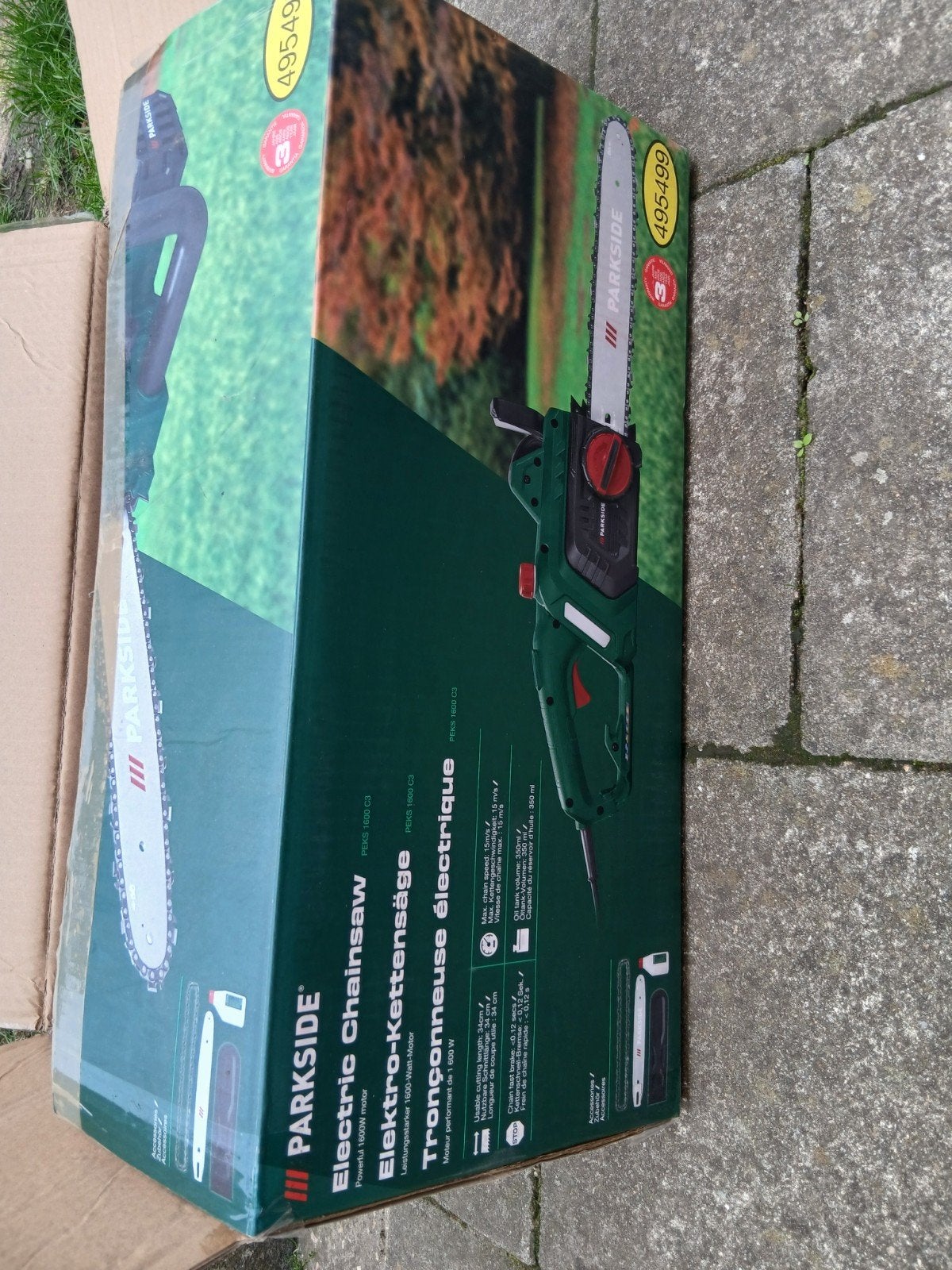 kettingzaag 1 x gebruikt  parkside, Ophalen, Nieuw