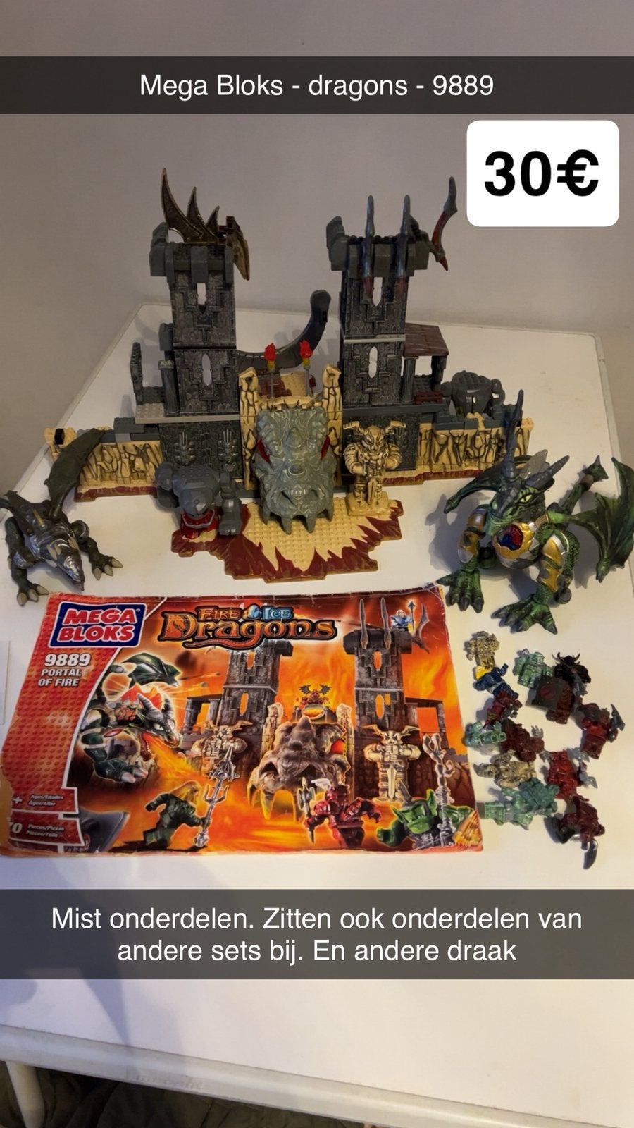 Méga-blocs Dragons 9889, Enlèvement ou Envoi, Utilisé, Megabloks