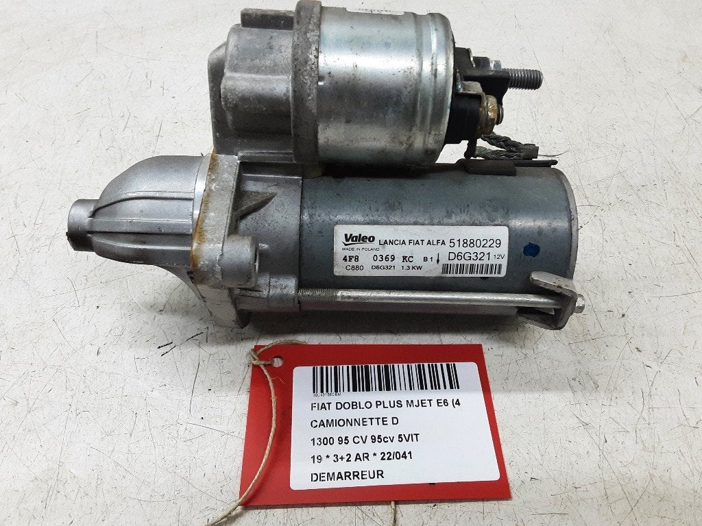 STARTMOTOR Fiat Doblo Cargo (263) (51880229), FCA Germany GmbH, Gebruikt, IPC D1-09 Bahnhofsplatz
65423  Rüsselsheim am Main, DE