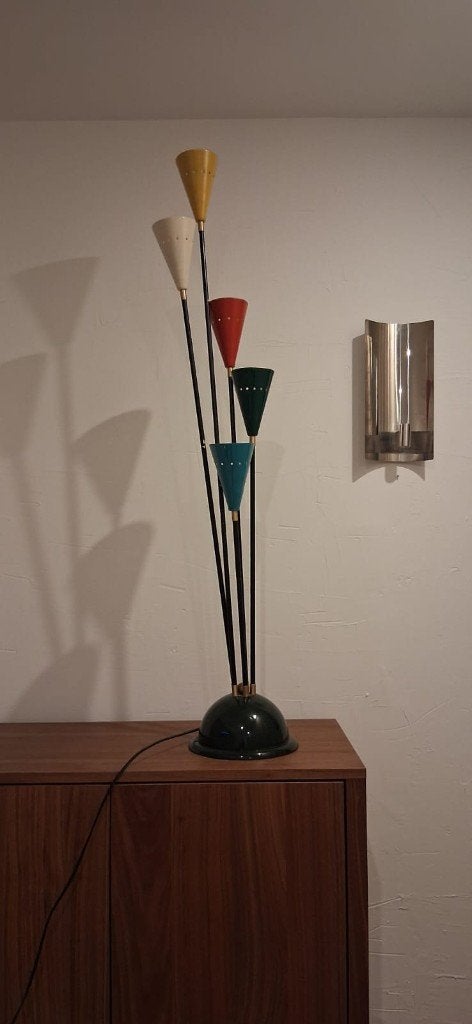 Sputnik vintage lamp, Ophalen, Gebruikt, 100 tot 150 cm, E27 (groot)
