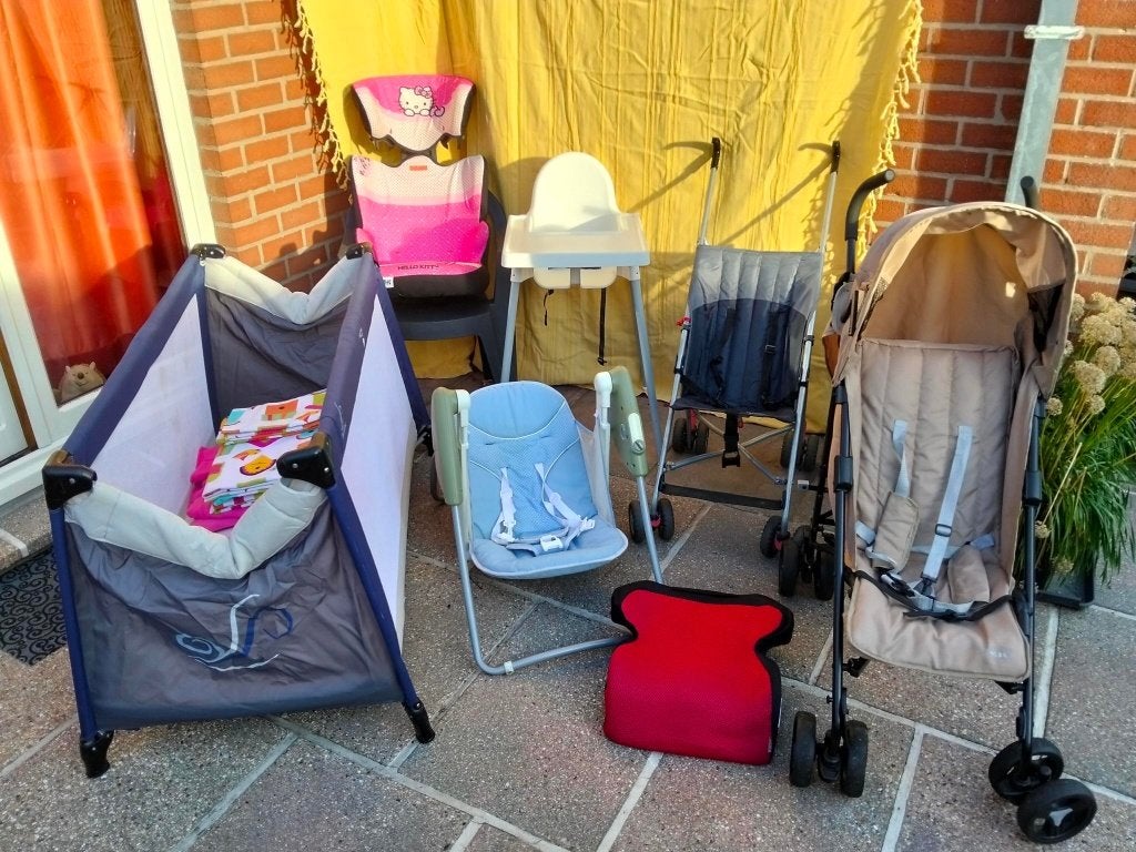 Set artikelen voor babyverzorging, Ophalen, Gebruikt