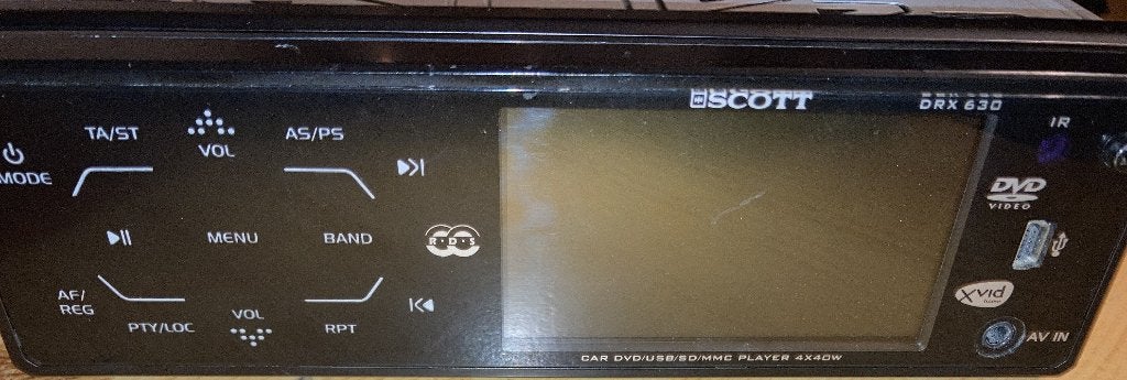 Autoradio Scott DRX630 avec lecteur DVD/CD et écran LCD, Autos : Divers, Enlèvement ou Envoi, Utilisé