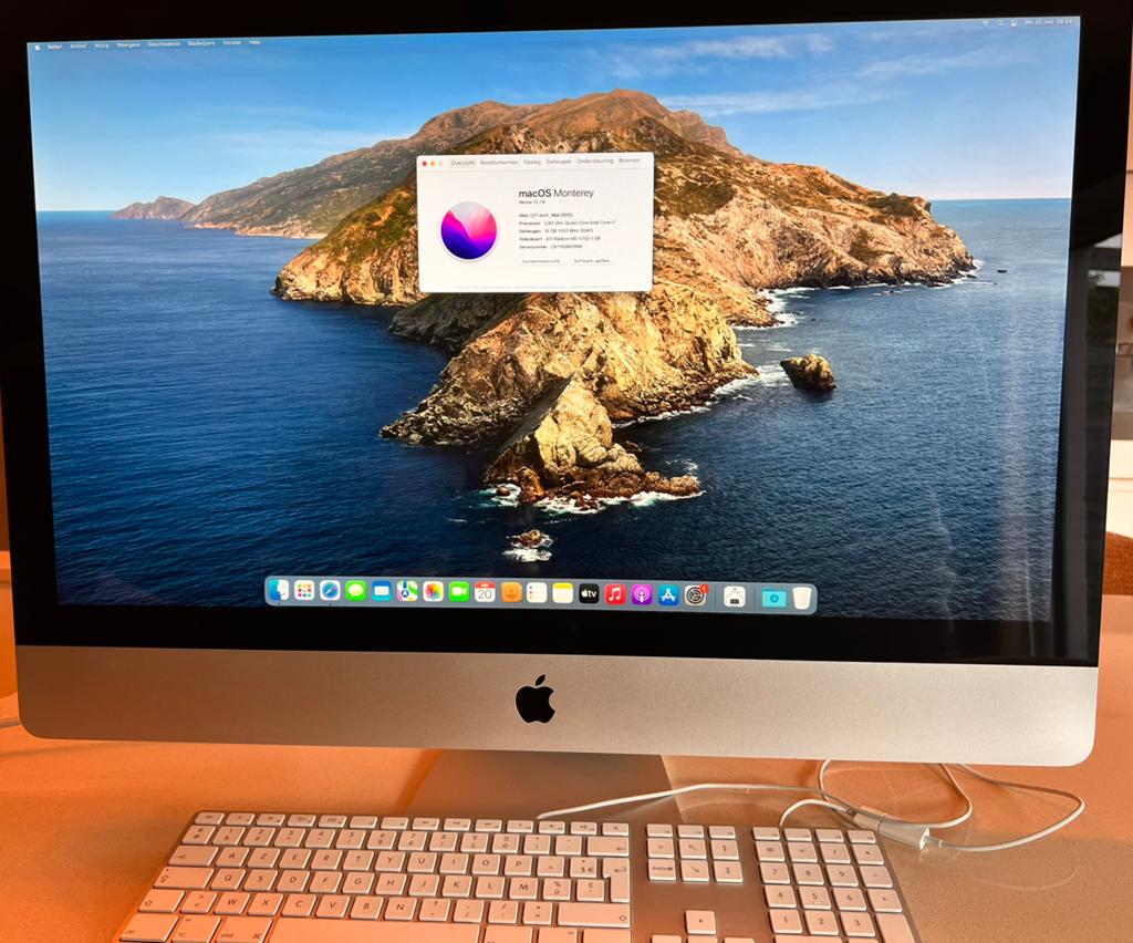 Apple Imac, 27 pouces, 2,93 GHz, I7, 500 Go, 16 Go de RAM, Informatique & Logiciels, Apple Desktops, Comme neuf, iMac, SSD, Enlèvement