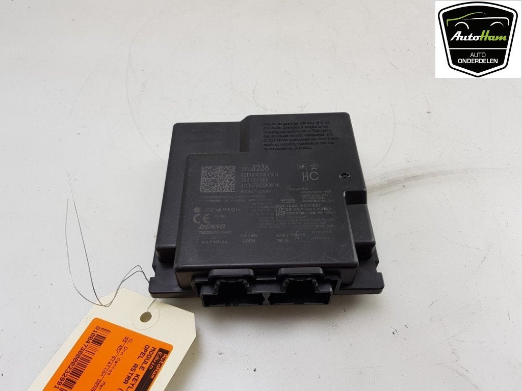 MODULE KEYLESS VEHICLE Opel Astra K Sports Tourer, Info@denso.nl, Opel, Hogeweyselaan 165
1382 JL  Weesp, NL, DENSO EUROPE B.V.