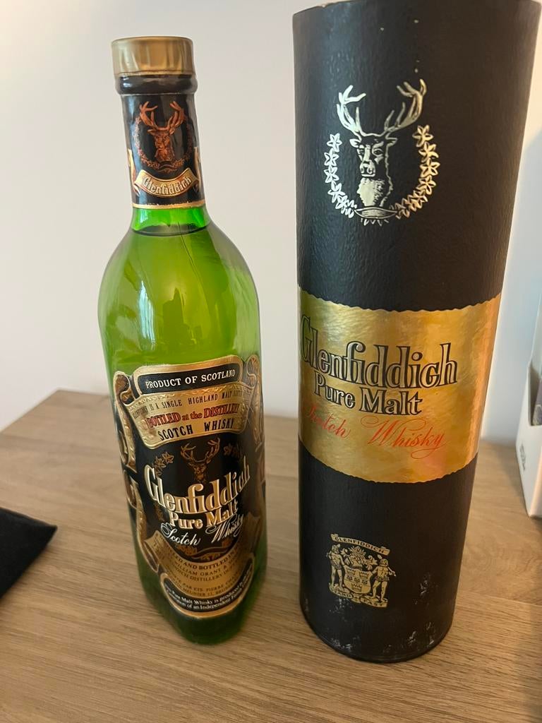 Vintage Glenfiddich Pure Malt - gebotteld Feb 1982 (75cl), Ophalen, Overige gebieden, Overige typen, Nieuw