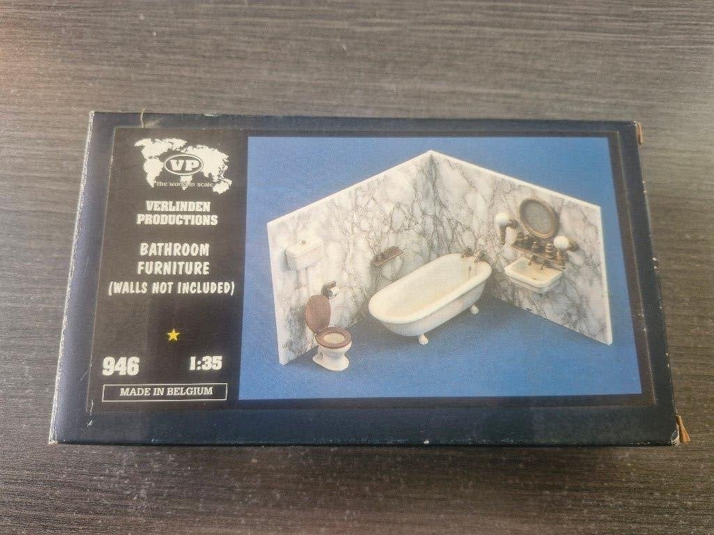 Verlinden 1/35 Bathroom Furniture, Ophalen of Verzenden, Nieuw, 1:35 tot 1:50, Diorama
