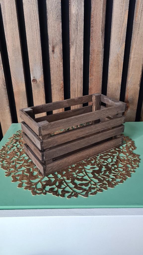 Decoratieve kistjes / Appelkistjes – Dark Oak, Neuf, Enlèvement ou Envoi, Rijkevorsel, Ma.pec