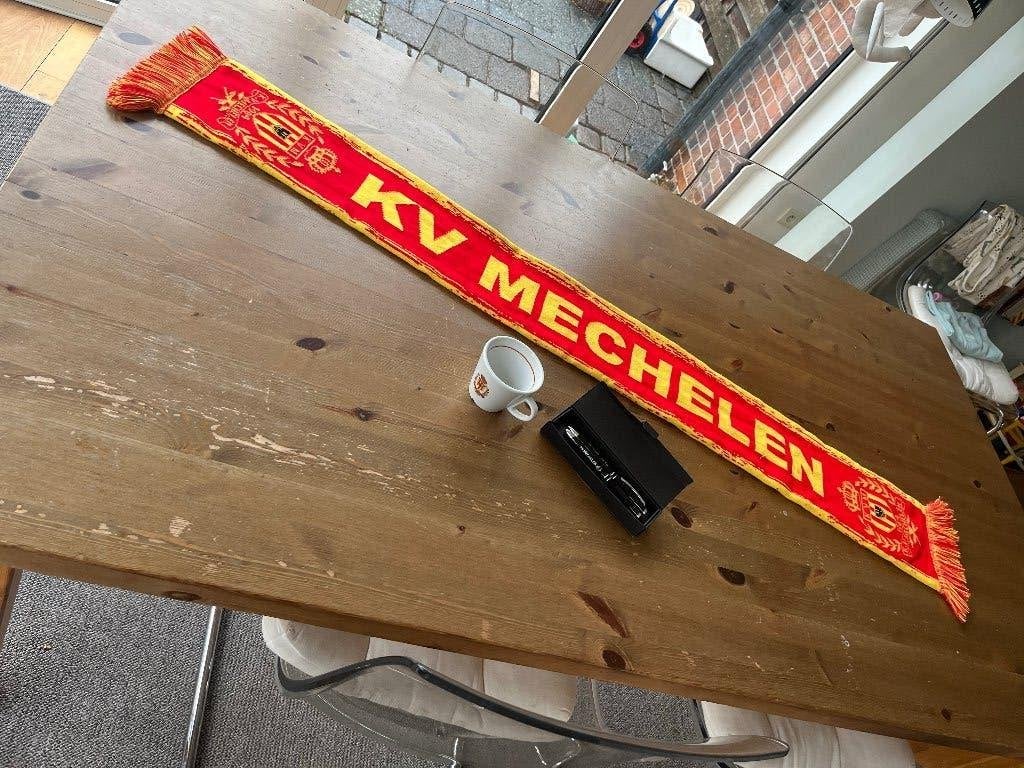 KV Mechelen: supporterssjaal + koffietas en 2 schrijfpennen, Enlèvement ou Envoi