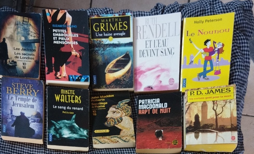 lot 40 livres - romans, policiers - thrillers, Enlèvement, Utilisé, Divers auteurs