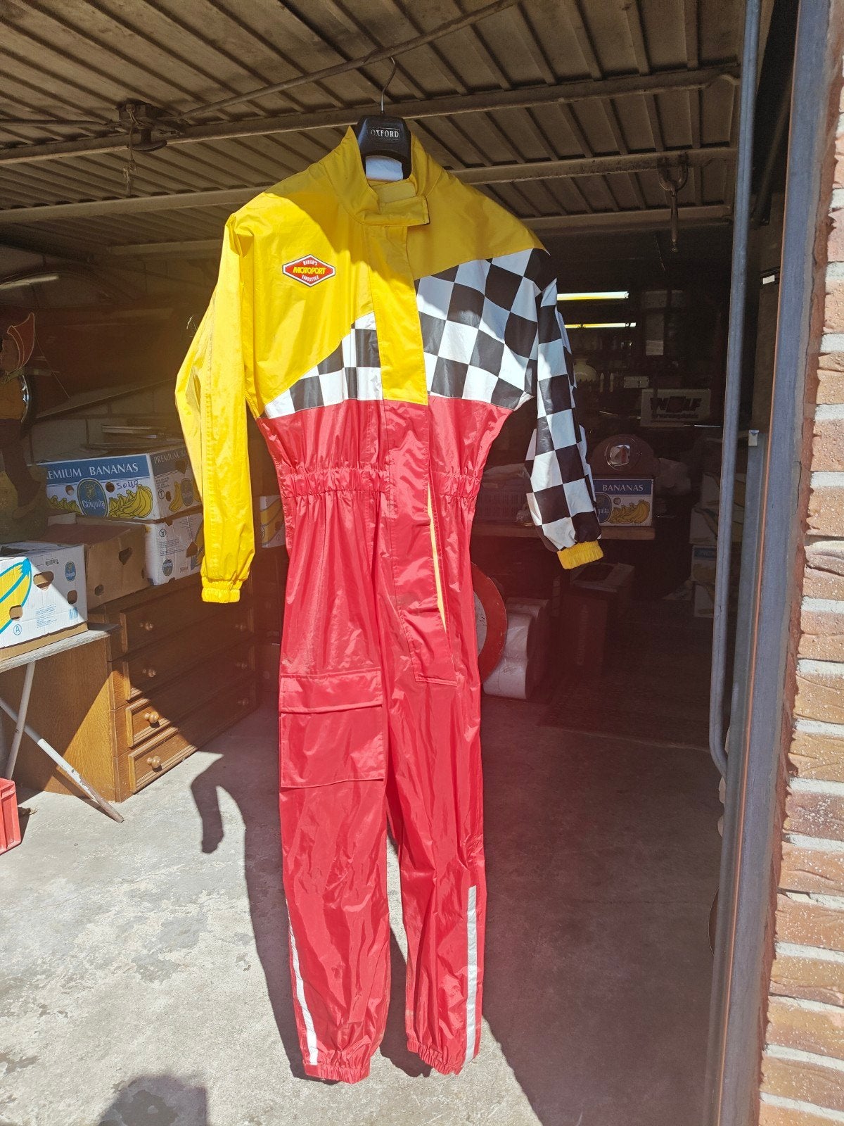Regenwerende raceoutfit maat S, Ophalen, Gedragen, Maat 46 (S) of kleiner, Rood