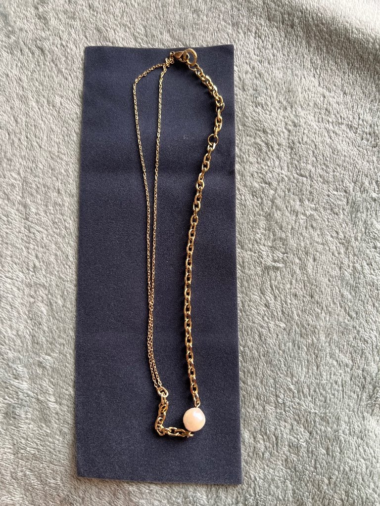 Collier Paul Hewitt de couleur dorée avec perle, Handtassen en Accessoires, Overige materialen, Verstelbaar, Ophalen of Verzenden