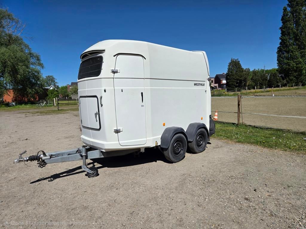 Westfalia 2-paards trailer, Ophalen, Gebruikt, Polyester, 2-paards trailer
