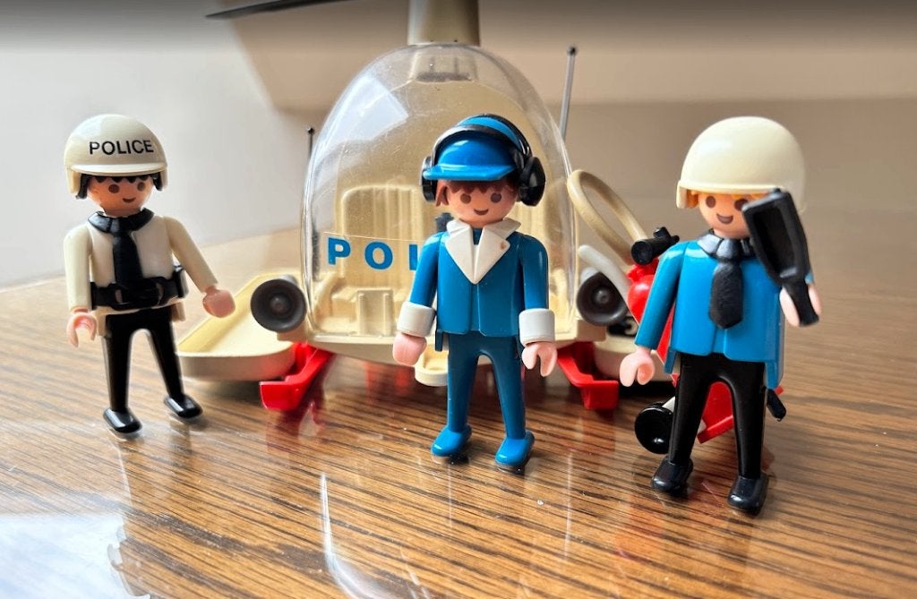 Politie Helikopter - Playmobil - Vintage, Enlèvement, Utilisé, Kit complet, Autres types