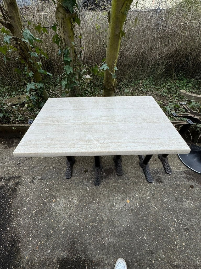 13 horeca tafelbladen 110  70 cm – marmerlook, Ophalen, Gebruikt, Meubilair