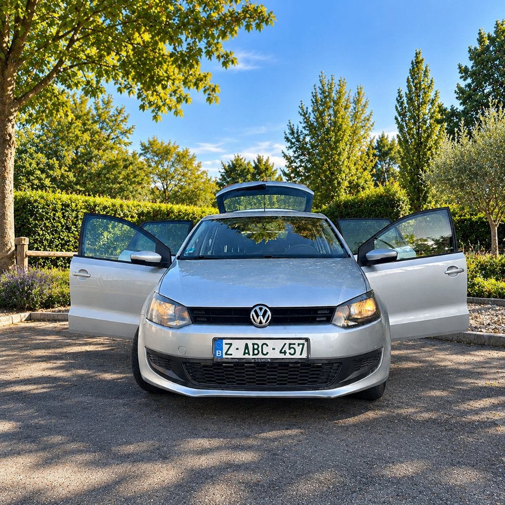 VOLKSWAGEN POLO 1.2 ESSENCE – 2012 – EXCELLENT ÉTAT, Auto's, Voorwielaandrijving, Euro 5, Stof, Zwart