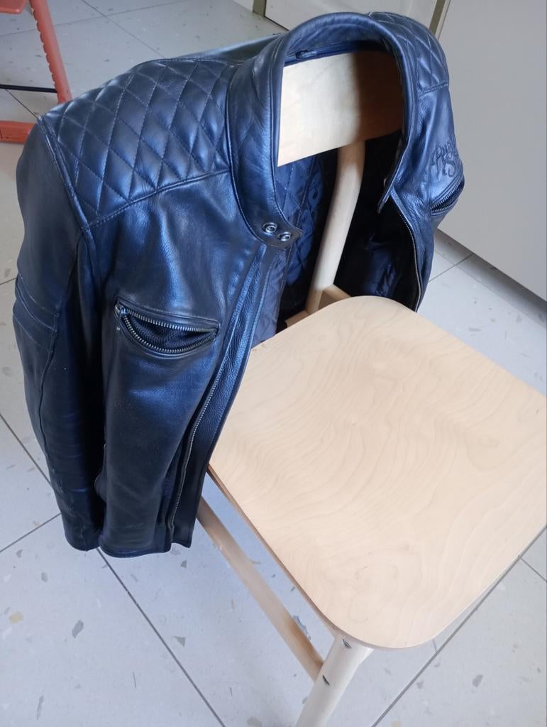 Motorvest leer rusty stitches S, Dames, Jas | leer, Tweedehands, Ophalen