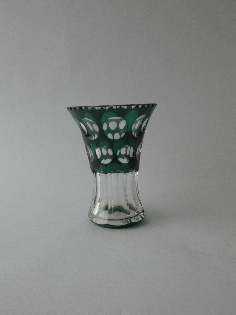 Kleine vaas Val Saint Lambert groen, Antiek en Kunst, Ophalen