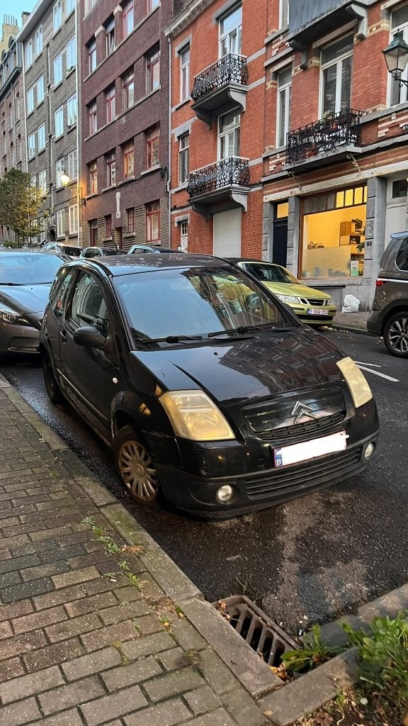 Citroën C2, 4 zetels, Stof, Zwart, 4 cilinders