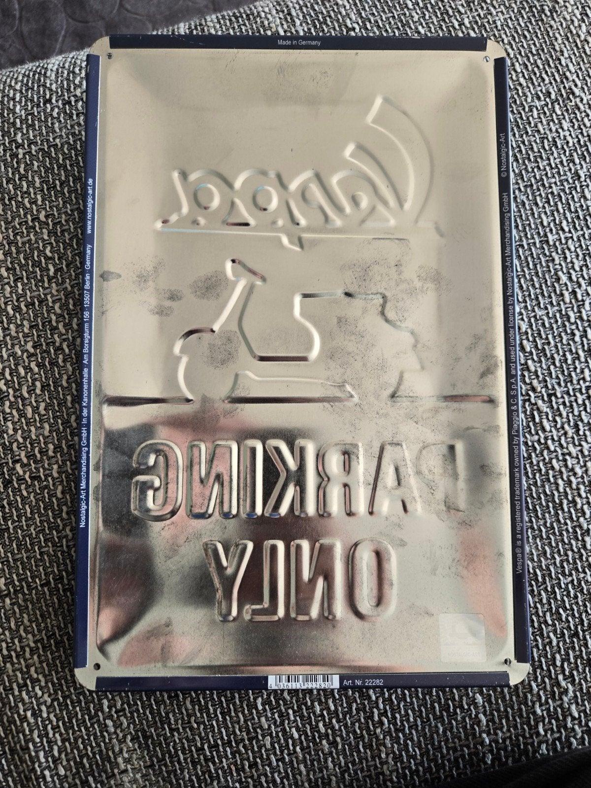 metalen plaat vespa, Enlèvement ou Envoi