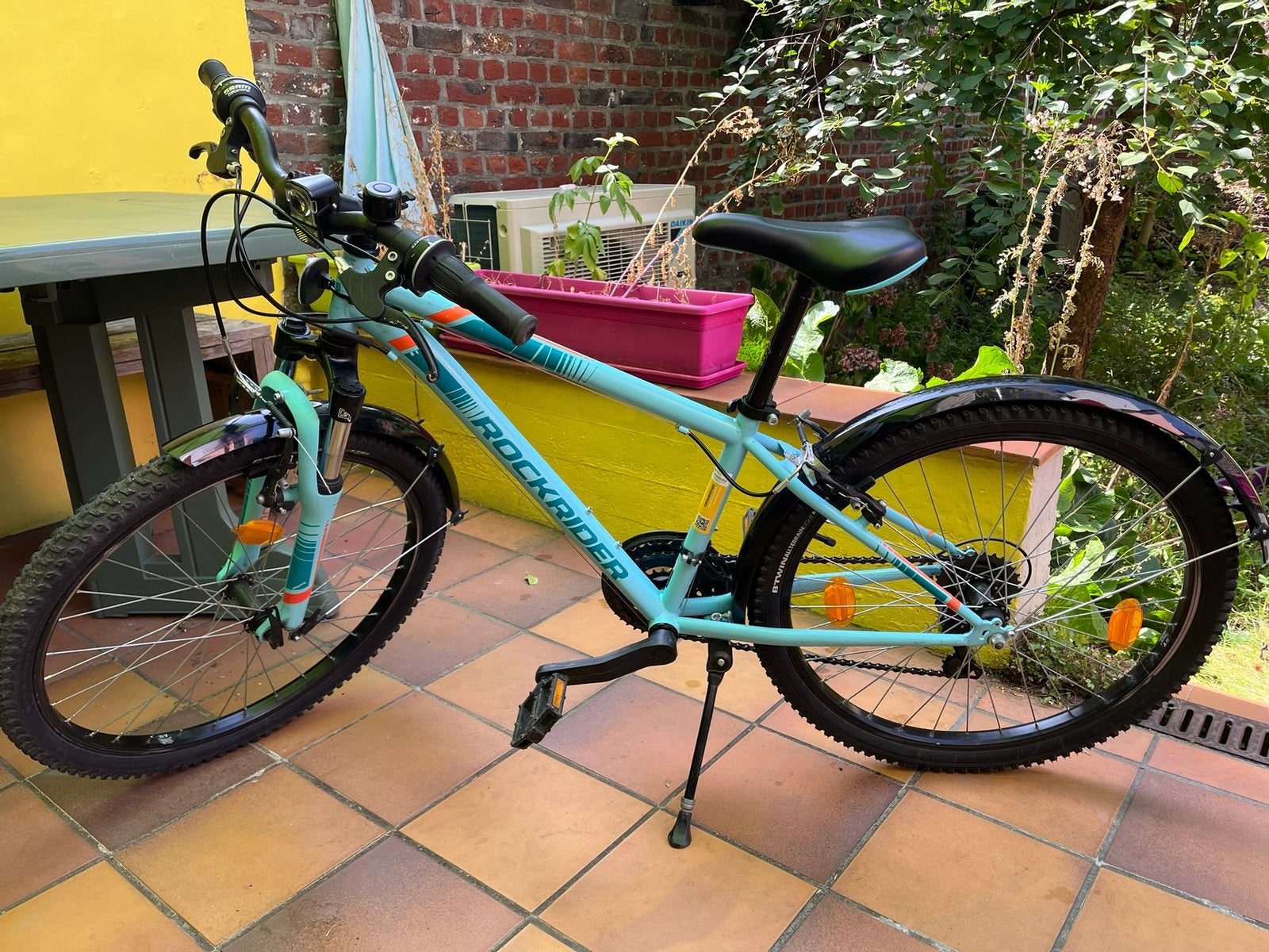 24” Rockrider fiets met 3x 6 versnellingen, Ophalen, Gebruikt, Velgrem, 24 inch
