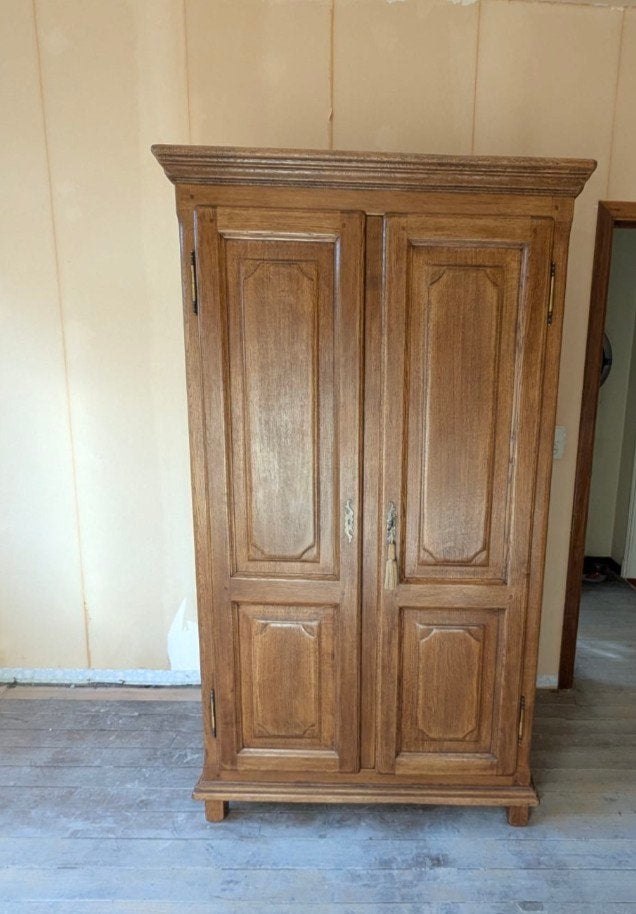 Ancienne armoire solide, 70 à 120 cm, Enlèvement, Utilisé, 40 à 80 cm