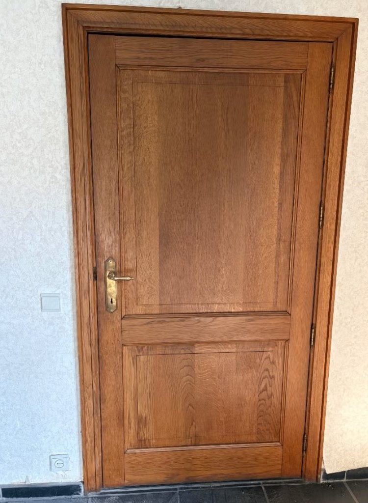 Eiken deur, Enlèvement, 80 à 100 cm, Bois, 200 à 215 cm