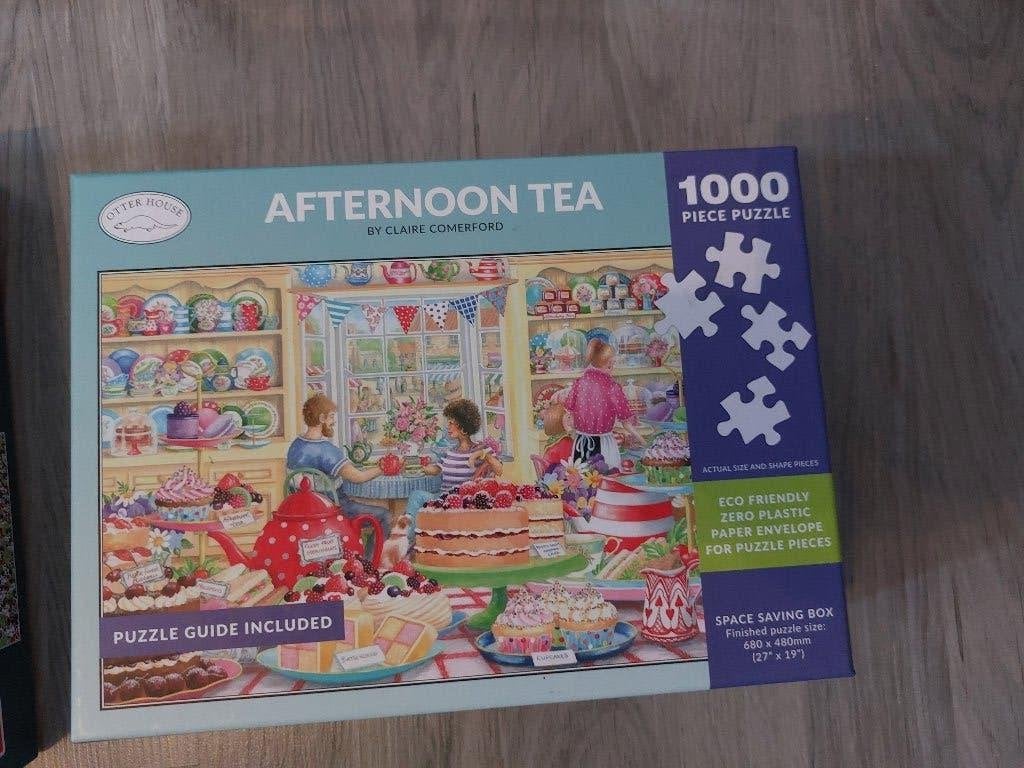 Puzzel Otterhouse 1000 stuks "Afternoon Tea", Hobby en Vrije tijd, Denksport en Puzzels, Ophalen of Verzenden, 500 t/m 1500 stukjes